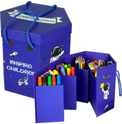 Kreative Kraft Art Supplies 83Pcs Crayon Color Set