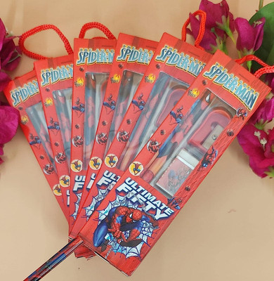 AMANVANI (Pack of 6)Cartoon Stationary Kit for Boys Birthday Return Gifts
