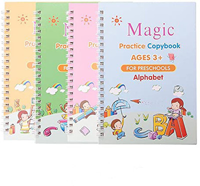 Shopfinitive Magic Reusable Practice Copybook for Kids Calligraphy Hand Letter