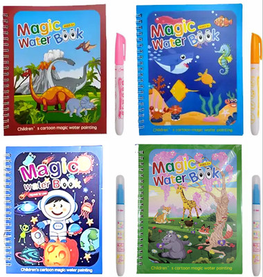 Yung Minds Water Magic Books with Refillable Pens