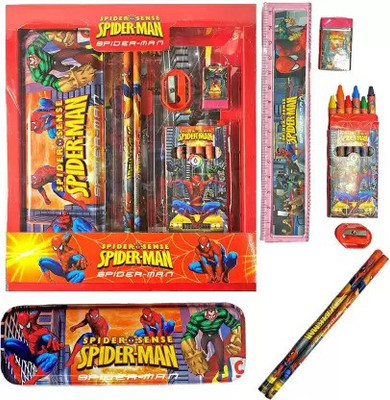 Shravya Passion Spiderman Stationery Set for School Kids Boys & girls