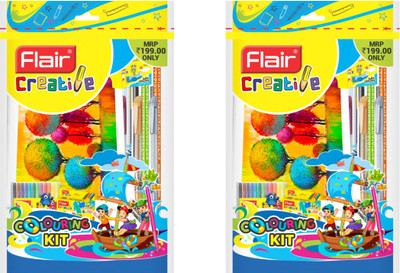 FLAIR Creative Series Colouring Kit | For Stationery Kit and School Kit