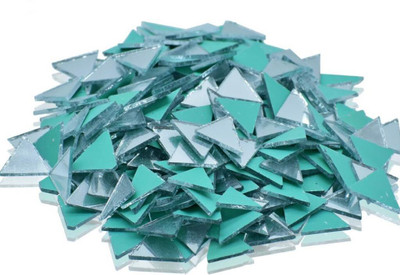 Kreative Kraft Mirror for Lippan Art 50G Triangle Shape Medium 24 No (12 Packets)