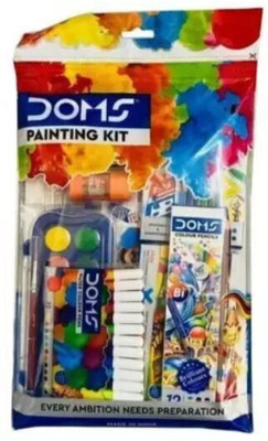 DOMS Painting Kit Perfect for School Essentials Kids | 9 Painting & Coloring