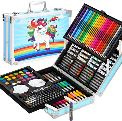Wynhard 145 Stationary Kit Painting Kit Art Sets for Drawing Painting Sketching for Kids