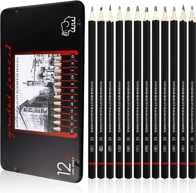 Corslet 12 Pcs Drawing Sketching Pencil Set Ideal for Drawing Art, Sketching, Shading,