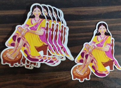 Nutts MDF Haldi Wooden for Decoration, Art & Craft Decor Pack Of 2