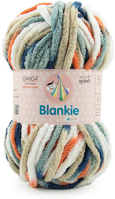 aaradhya Ganga Acrowools Blankie Super Soft Chenille Yarn 100gm Each (Pack of 4)