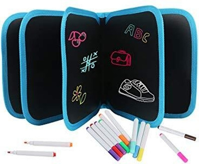 CRAZYABBS Kids Reusable Drawing Book Magic Painting Washable Erasable Activity Book