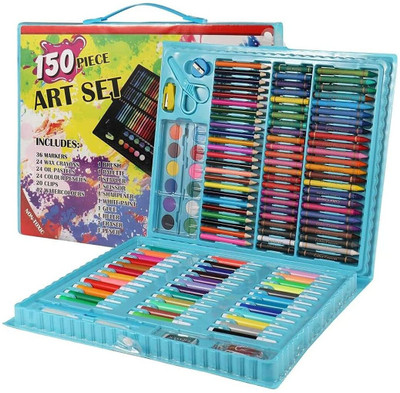 GKzon Art Set 150 pic Drawing Kit with Pencils Paint Mega Supplies for Birthday Kids
