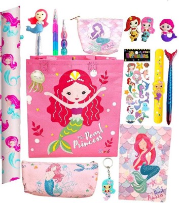 AMANVANI Como of 14 items Stationery Set for Girls Mermaid Stationery Kit