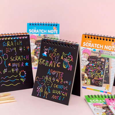 Furnish Marts Magic Notebook doodle art Sketch Scratch Paper Note Drawing Educational book