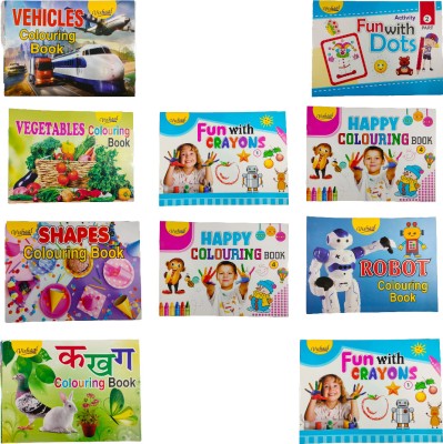 VISHAL TREND Colouring Book Set of 10