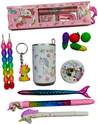 MINDFIT Stationary Combo Gift Set for Kids Unicorn Theme Birthday Return Gift Items