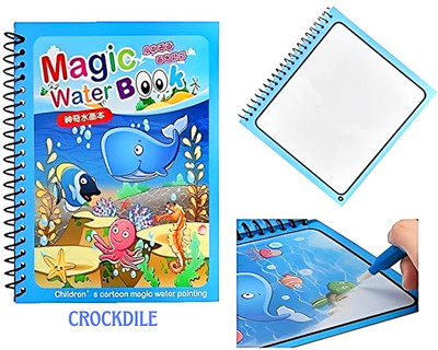 crockdile Reusable Water Painting Book for Endless Fun