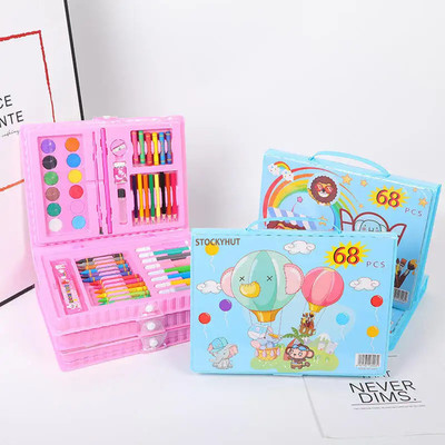 Stockyhut Art and Craft Supplies Kit with Case for Drawing and Painting