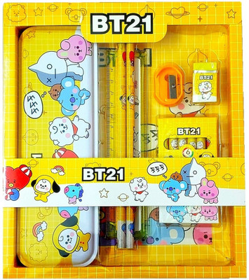 AuM BTS Theme 12 pcs All in One Stationery Gift Set for Kids