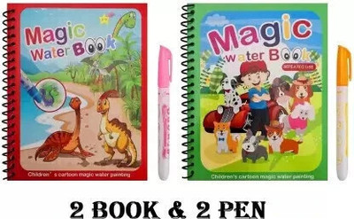 SCHNAPPI Water Magic Book Magic Doodle Pen Educational Colouring Drawing Book For Kid's