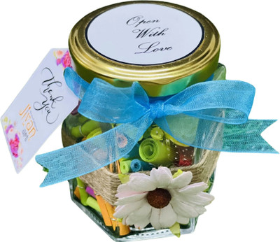 Jiyan Art 101 Reasons Why I Love You Message Bottle Handmade Art for Loved Ones, Birthday, Anniversary, Valentines Day