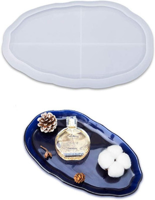 RakaEnterprises RAKA DIY Decorative OVAL TRINKET TRAY MOULD 12X7 INCH