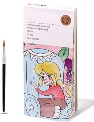 ActrovaX Watercolor Paper Doodle Book Set-Girl
