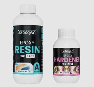 Betogen Epoxy Resin 2:1 Ratio Resin And Hardener 750gm Set For Art And Craft