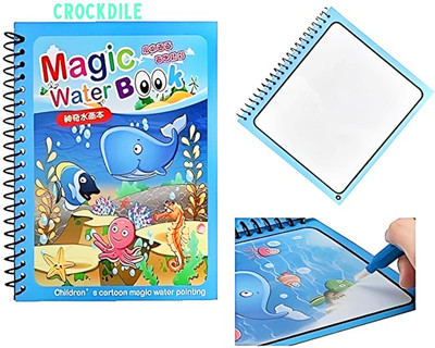 crockdile Water Drawing Book Set: Eco-Friendly & Reusable