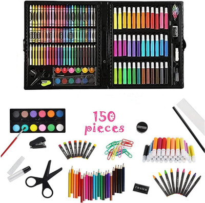VAVSU 150 Piece Deluxe Art Set With Case, Kids Art Set for Drawing Painting Sketching