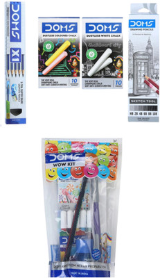 elite station Pack of 5 Doms Stationery Multi Set