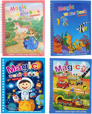 ECOMSHREEJI 1 Pcs Magic Water Quick Dry Book Magic Coloring Books for Kids - Random Print
