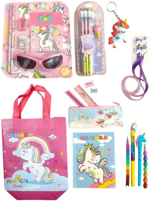 AMANVANI Unicorn Stationery Set Cute Stationary for Girls Return Gifts