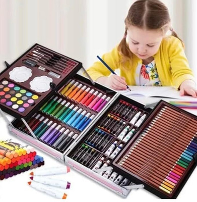 Geeks Art 145pc mermaid art and craft painting kit for kids and childrens