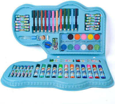 Dajienterprise 70-Piece Painting Set in Wooden Case with Wooden Case Including Wax
