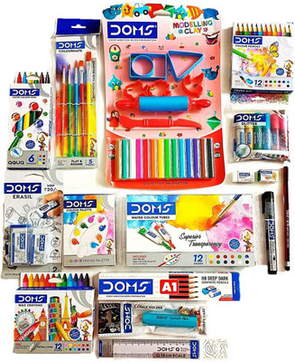 DOMS Best of Utility Art Kit of 15 Articles for colouring and crafting