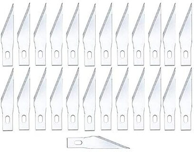 Kreative Kraft Replacement Hobby Blade - 5 Pack -Carbon Steel Made Craft Knife Blades (25 pcs)