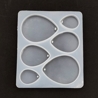 SS Art Land 6 in 1 Drop Silicone Mould For Multipurpose DIY & Resin Jewelry Pendant - 1PC