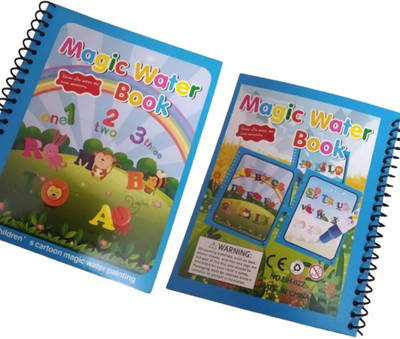 PETRICHOR Magic Water Book Kids Reusable Reveal Drawing Books Easy to Pen Educational Toy