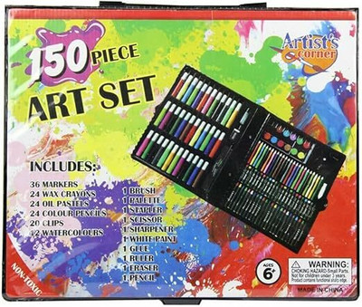 Galora Enterprise 150 Piece of Art and Craft Set for Drawing and Painting with Marker, Brush, Case