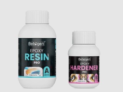 Betogen Epoxy Resin 3:1 Ratio Resin And Hardener 300gm Set For Art And Craft