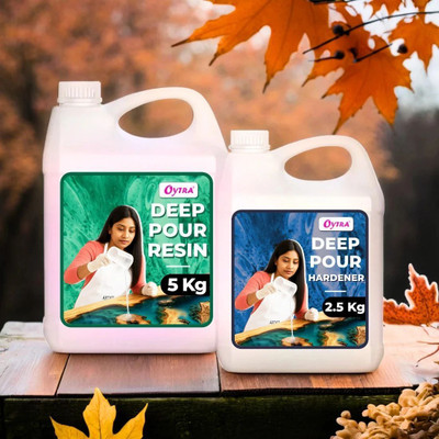 OYTRA Resin Deep Pour Casting Liquid Hardener 7.5 Kgs 2 1 Ratio Art Materials