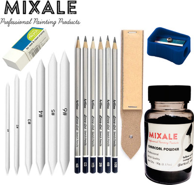 mixale Paper Blending Stump Charcoal Pencil n Drawing Charcoal Powder A28 Combo
