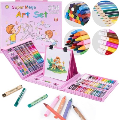 AAVIRA Super Mega Art Set - 208 Pieces for Creative Kids