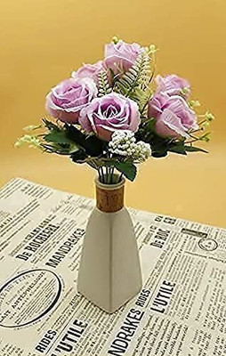 Satyam Kraft Artificial Peony Rose Flower for Home, vase Decoration and Craft (Light Purple, Pack of 1). Purple Peony Artificial Flower(12 cm, Pack of 1, Flower Bunch)