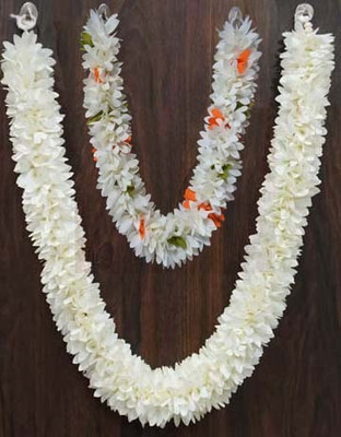 ASTRO PLUS Gurram Multicolor Handmade Garland flower Mala Combo 22 & 14 Inches Multicolor Lily Artificial Flower(22 inch, Pack of 1, Garlands)