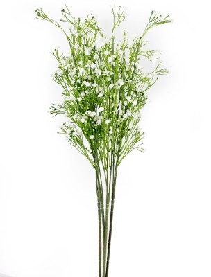 TAYHAA White Wild Flower Artificial Flower(29.527575000000002 inch, Pack of 4, Flower Bunch)