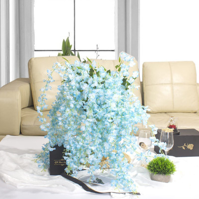 BBB Blue Westeria Artificial Flower(110 cm, Pack of 1, Vine & Creepers)