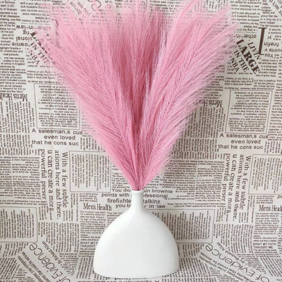 ALIZA Artificial Pink Dried Pampas Grass | Faux Pampas Sticks Decoration. Pink Dried Sticks Artificial Flower(43 cm, Pack of 3, Single Flower)