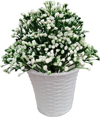 Aadya gifts Gallary Unique Multicolor Wild Flower Artificial Flower  with Pot(16 cm, Pack of 1, Flower with Basket)