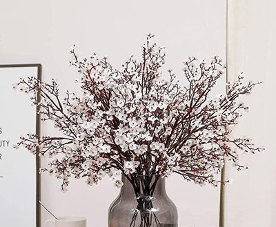 Litleo White Callalily Artificial Flower(32 inch, Pack of 4, Flower Bunch)