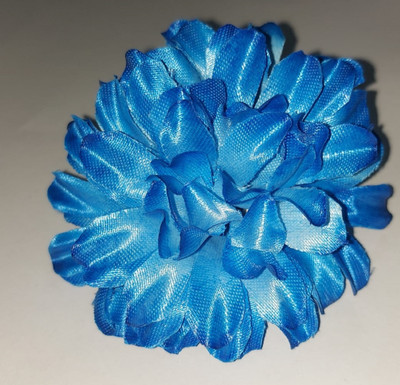 TARINI Big Blue Dahalia Blue Dahalia Artificial Flower(69 cm, Pack of 7, Flower Bunch)